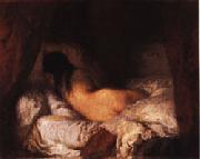 Jean Francois Millet Reclining Nude oil painting reproduction
